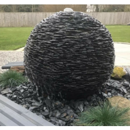 Buy Eastern Slate Sphere (40x40x40) Water Feature by Eastern ...