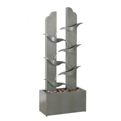 Subiaco Zinc Metal Modern Metal Solar Water Feature