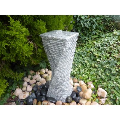  DRILLED  TWIST, Grey GRANITE  POLISHED TWO SIDES