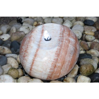 Onyx Polished Marble Fountain (30x35x35) Solar Water Feature