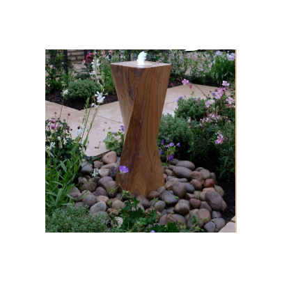 Rainbow Sandstone Twist Honed All Sides (60x20x20) Solar Water Feature