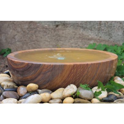 Rainbow Sandstone Babbling Bowl (12x50x50) Solar Water Feature