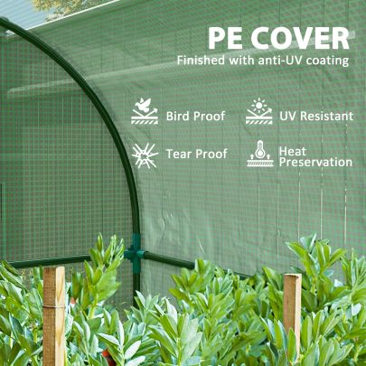 Outsunny 94 x 94cm Mini Portable Greenhouse Green