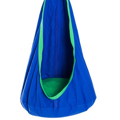   Children's Canvas Hanging Swing Chair Pod Chair Blue