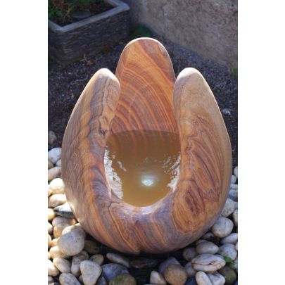 Babbling Lily Rainbow Sandston (50x42x45) Solar Water Feature