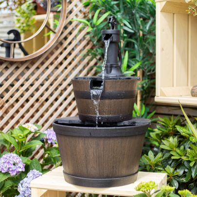 Whiskey Bowls Traditional Solar Water Feature
