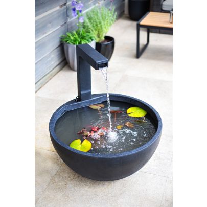 Kelkay Patio Pond Medium Modern Solar Water Feature