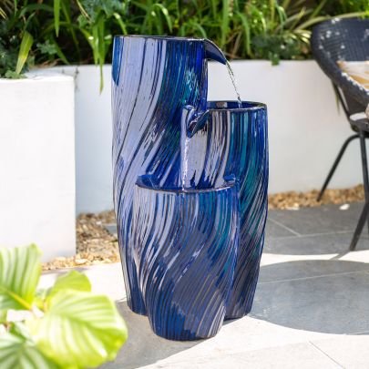 Avanos Falls with Lights Traditional Solar Water Feature