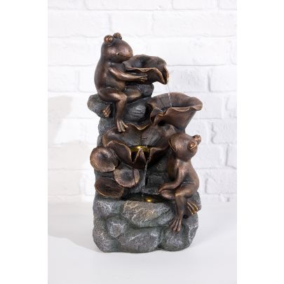 Altico Bronzed Frogs Solar Water Feature