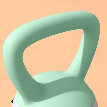 SPORTNOW 2 x 6kg Soft Kettlebell, Kettle Bell with Non Slip Handle, for Home Gym, Strength Training, Cardio Grey and Green