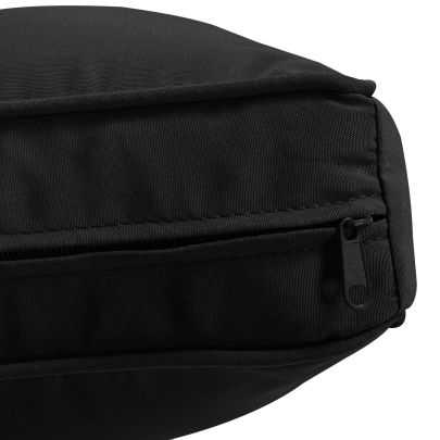 Outsunny Garden Rattan Sofa Cushion Polyester Cover Replacement Outdoor No Cushion Included, Black