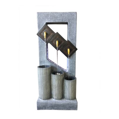 Ashland Pouring Spouts Contemporary Solar Water Feature