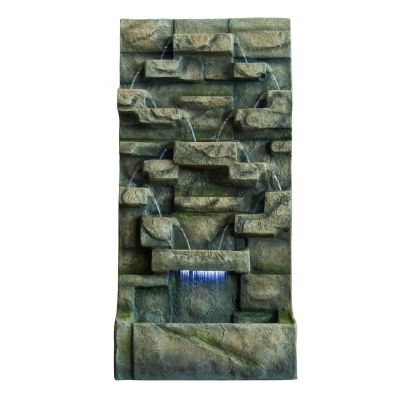 Extra Large Grey Water Wall Rock Effect Water Feature