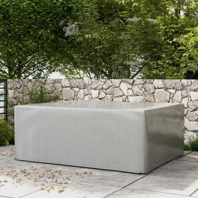 Outsunny 235 x 190 x 90 cm Large Patio Set Covers, Outdoor Garden Furniture Protection Cover Protector Waterproof Anti UV Grey