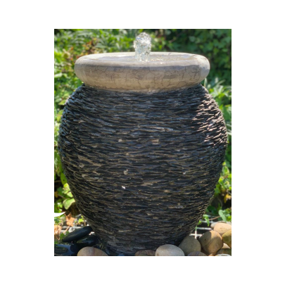 Slate Urn (55x45x45) Solar Water Feature