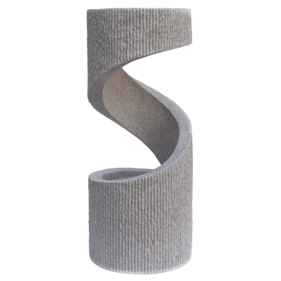 Ivyline Spiral Sandstone Contemporary Water Feature