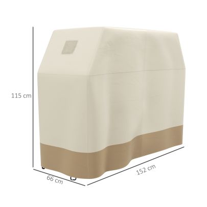 Outsunny 66W x 152Lcm PU Coated Protective Grill Cover Beige