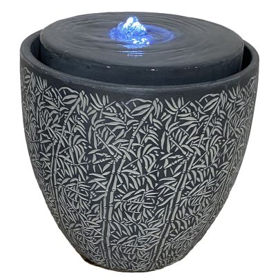 Jane Bubbling Pot Modern Solar Water Feature