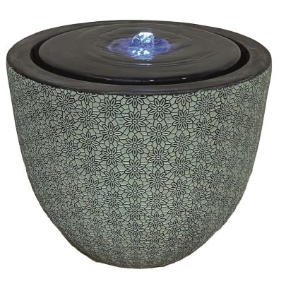 Jasmin Bubbling Pot Modern Solar Water Feature