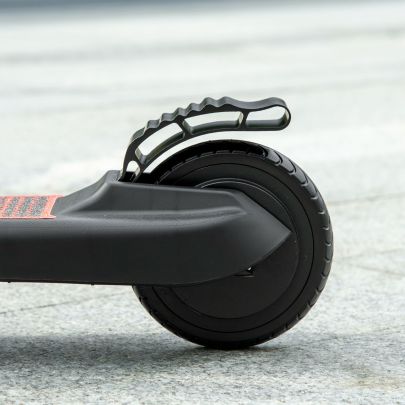 HOMCOM Folding Electric Scooter with Brake, for Ages 6+ Years, 8km h Maximum Speed, Red
