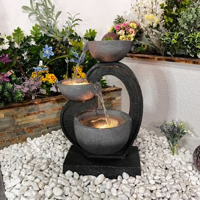 Fantasy Falls Contemporary Solar Water Feature