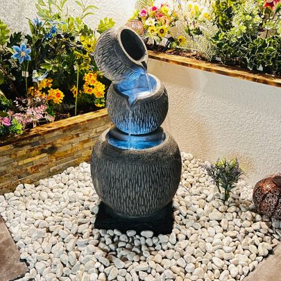 Apparition Falls Contemporary Solar Water Feature