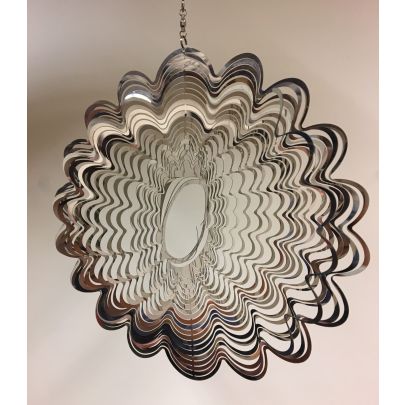 Stainless Steel Wind Spinner - Flower