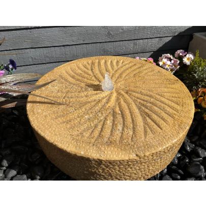 Mill Stone Fountain 55cm Natural Stone Water Feature