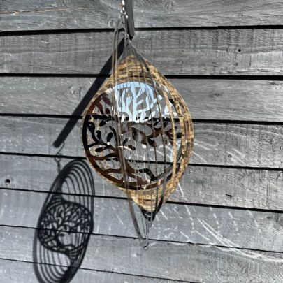 Stainless Steel Wind Spinner - Tree of Life 3