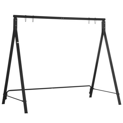 Outsunny Steel Frame Multi Swing Seat Frame Black