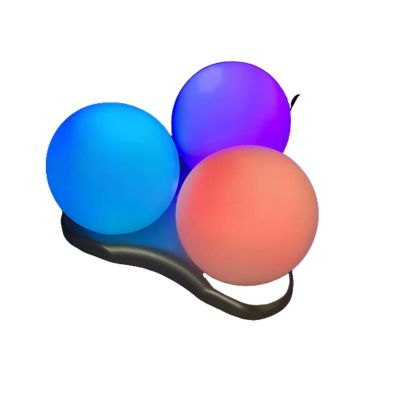 3 Colour Changing LED Orbs with Rechargeable Base