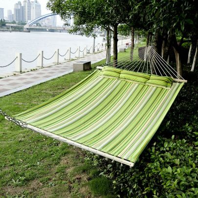 2 Person Hammock W & Pillow 188L 140W cm