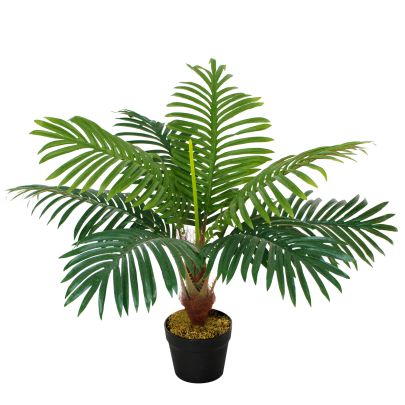 Artificial Palm Plant Realistic Fake Tree Potted Home Office Decor 60cm