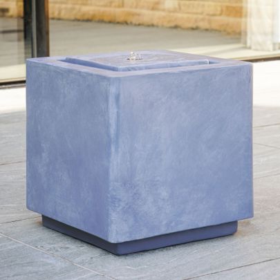 Ivyline Elite LED Cube Grey Contemporary Water Feature