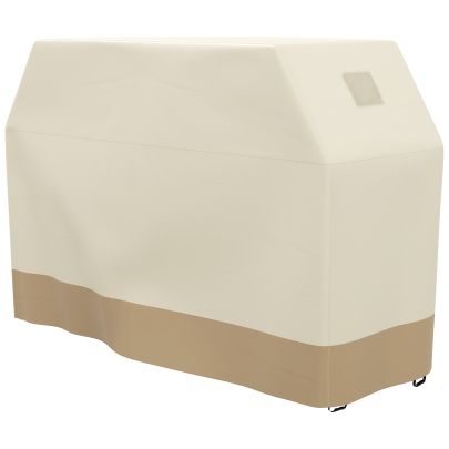 Outsunny 71W x 188Lcm PU Coated Protective Grill Cover Beige