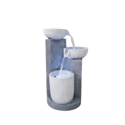 Aqua Gleam Cascade Contemporary Solar Water Feature