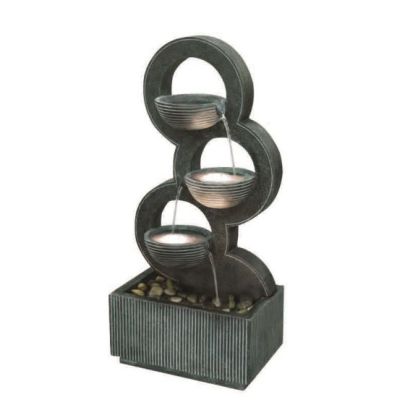 Stacked Circular Bowls Modern Water Feature