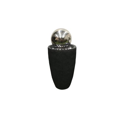 Spinning Stainless Steel Ball Modern Metal Water Feature