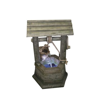 Medium Stone Wishing Well Traditional Water Feature