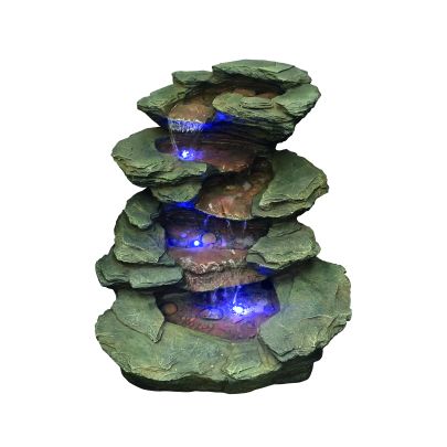 Seattle Slate Falls River Rock Effect Water Feature