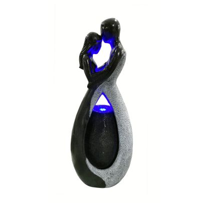 Abstract Couple Contemporary Solar Water Feature