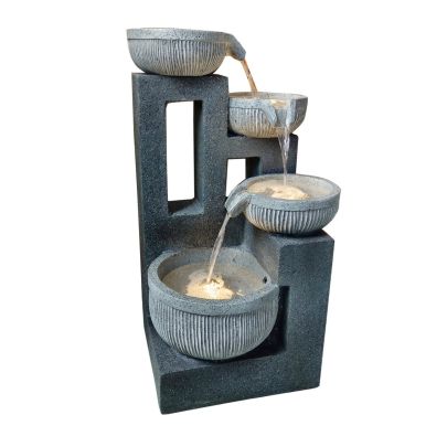 Sidmouth 4 Bowl Contemporary Solar Water Feature