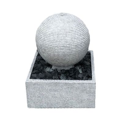 Deco-Pak Zen 30cm Ripple Sphere Contemporary Solar Water Feature