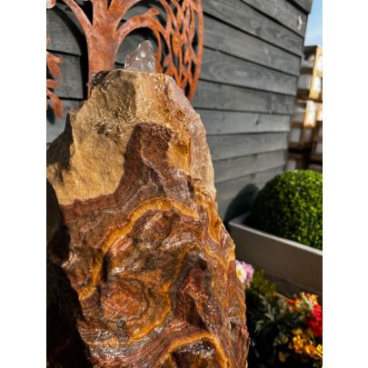 Sandstone Monolith 60cm Natural Stone Solar Water Feature