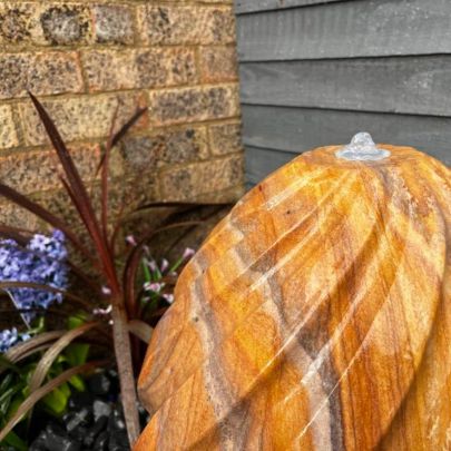 Sandstone Pine 50cm Natural Stone Solar Water Feature