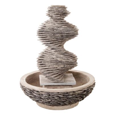Woodlodge Spiral Modern Solar Water Feature