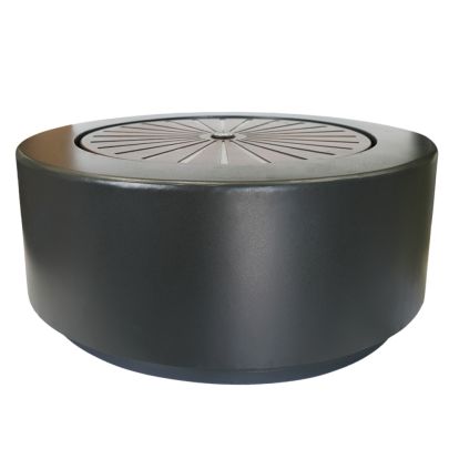 Ivyline Solis Charcoal & Aged Copper Modern Metal Water Feature