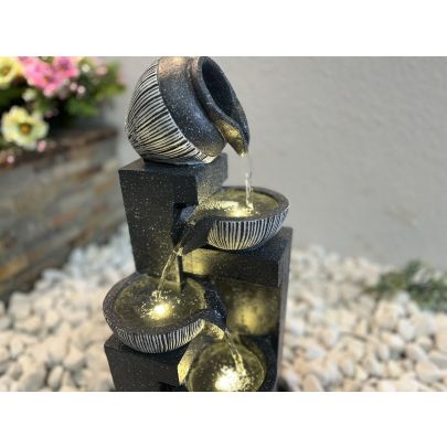 Compact Nebula Contemporary Solar Water Feature