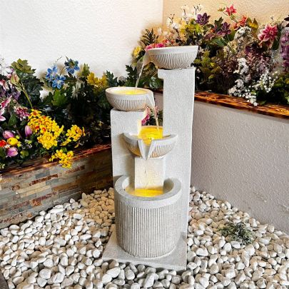 Diablo Pour Contemporary Solar Water Feature