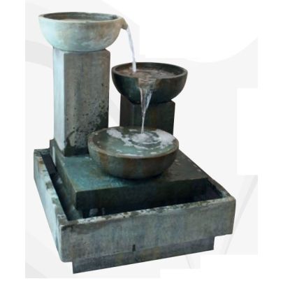 Trio Cascade Medium Contemporary Solar Water Feature